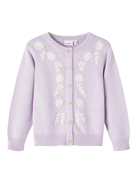 NAME IT Solina Strik Cardigan Orchid Petal